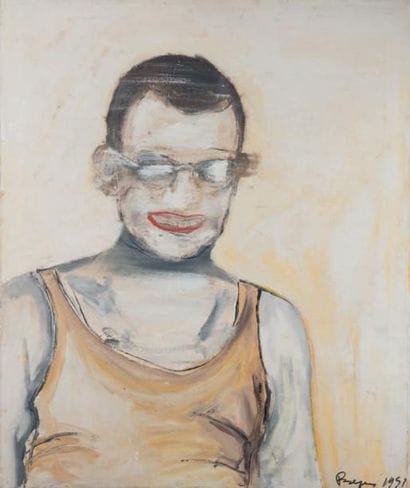 Portrait flou, 1995 Technique mixte sur toile,...
