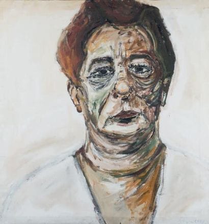 La vieille, 1995 Technique mixte sur toile,...