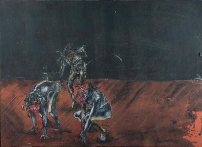 Sans titre, 1990 Acrylique sur toile, signée,...