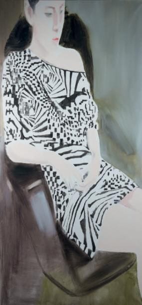 Miltos MANETAS (Né en 1964)
Femme assise...