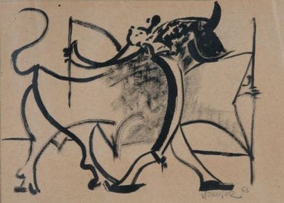Oscar DOMINGUEZ (1906 - 1957)
Le toreador,...