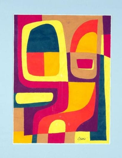 LEON GISCHIA (1903 - 1991)
Composition Gouache,...