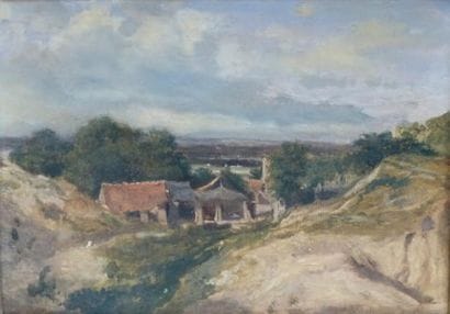 Ecole du XIXème siècle
Paysage Huile sur...