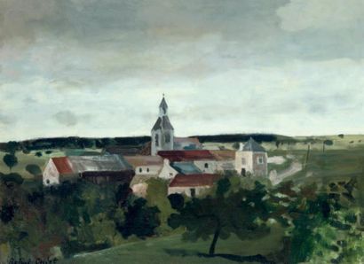 Roland OUDOT (1897 - 1981)
Village d'ile...
