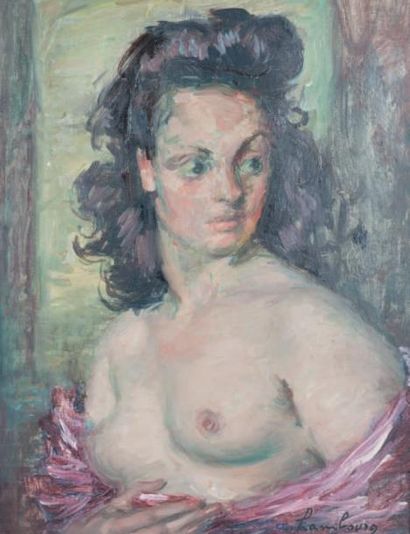 André HAMBOURG (1909 - 1999)
La brune surprise,...