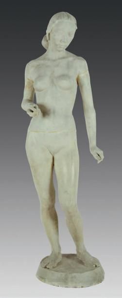 Eva, 1937 Plâtre original. (Marques de découpe...