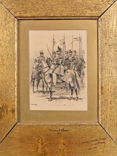 Edouard DETAILLE
Dessin à la plume rehaussé...