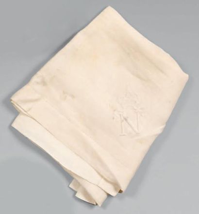 Mouchoir de l'Empereur Napoléon III en fil...