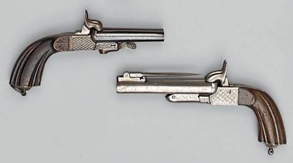 Pistolet coup de poing à broche, double canon...