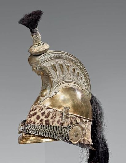 Casque d'officier de dragons modèle 1845/58,...