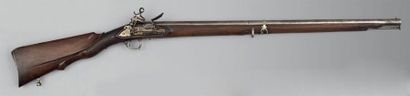 Fusil de chasse à silex, canon à deux registres,...