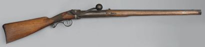 Fusil à vent, canon octogonal, calibre environ...