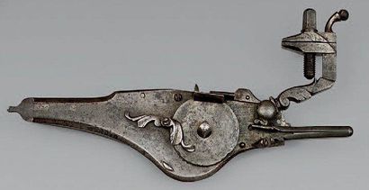 Platine à rouet d'arquebuse militaire à roue...