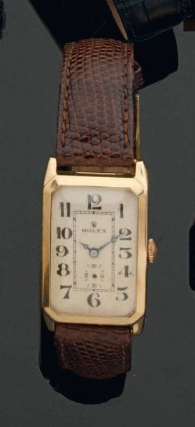 ROLEX Montre bracelet d'homme en or 375°/oo...