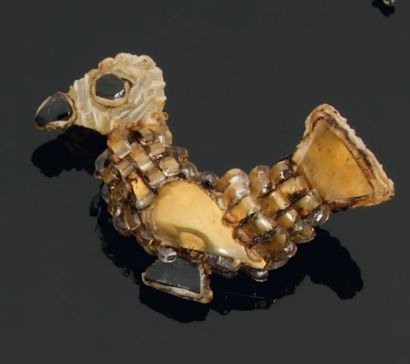 LINE VAUTRIN attribué à. Broche oiseau en...