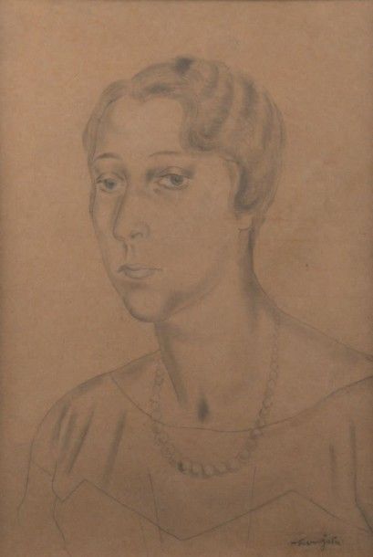 Leonard Tsuguharu FOUJITA (1886 - 1968)
Portrait...