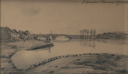 Francis PICABIA (1879 - 1953)
L'abreuvoir,...
