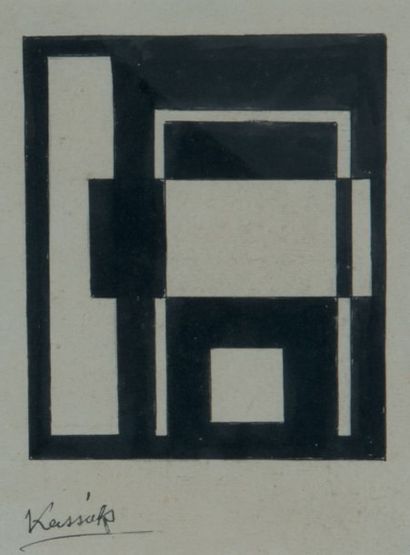 Lajos KASSAK (1887 - 1967)
Composition en...