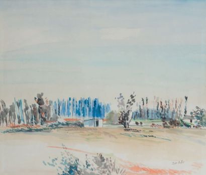 Jean DUFY (1888 - 1964)
Preully sur Claise...