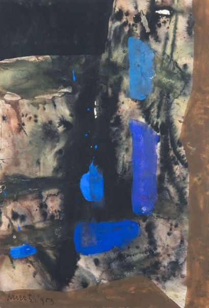 Edo MURTIC (1921 - 2004)
Sans titre, bleu...