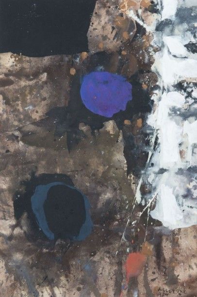 Edo MURTIC (1921 - 2004)
Trois points, violet,...