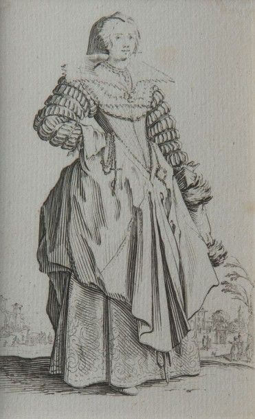 Jacques CALLOT
Dame à la petite coiffe, Planche...