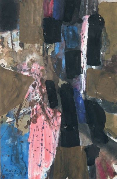 Edo MURTIC (1921 - 2004)
Trainée rose, 1959...