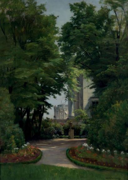 Albert BETTANNIER (1851 - 1932)
Les jardins...