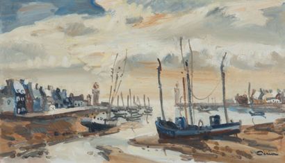 Edmond CERIA (1884 - 1955)
Port à marée basse...