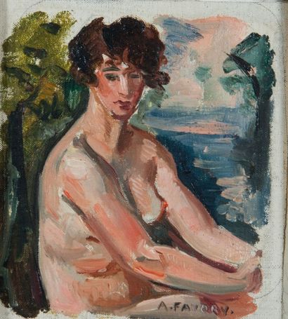 André FAVORY (1888 - 1937)
Modèle nu en buste...