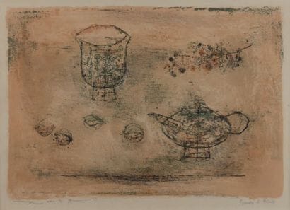 ZAO WOU KI (1921 - 2013)
La théière Lithographie,...