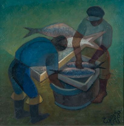 Louis TOFFOLI (1907 - 1999)
Dans le port...