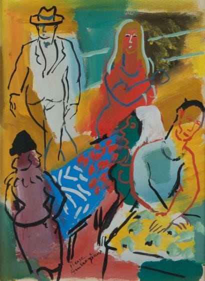 Pierre AMBROGIANI (1907 - 1985)
Au marché...