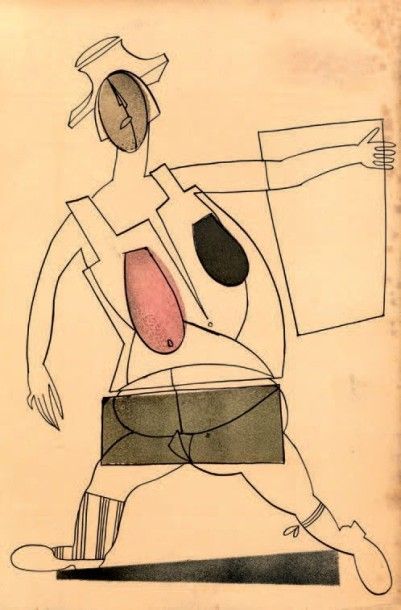 Attribués à Vladimir LEBEDEV (1891 - 1967)
La...