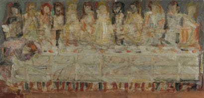 Crikor GARABETIAN (1908 - 1993)
La Cène Huile...