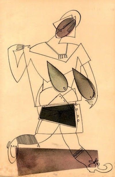 Attribués à Vladimir LEBEDEV (1891 - 1967)
La...