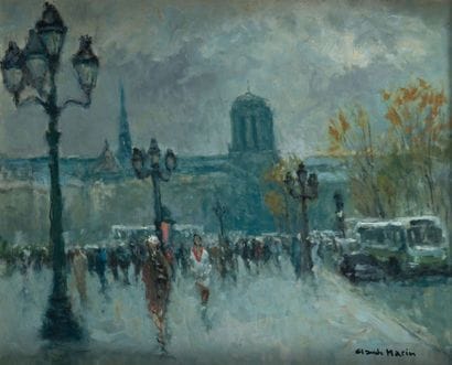Claude MARIN (né en 1924)
Paris, temps gris...