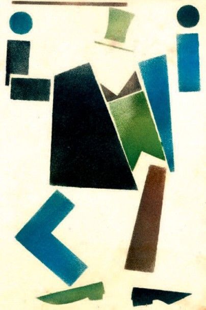 Attribués à Vladimir LEBEDEV (1891 - 1967)
Homme...