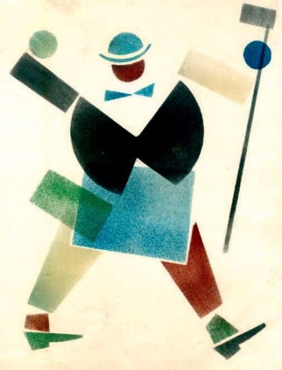 Attribués à Vladimir LEBEDEV (1891 - 1967)
Homme...