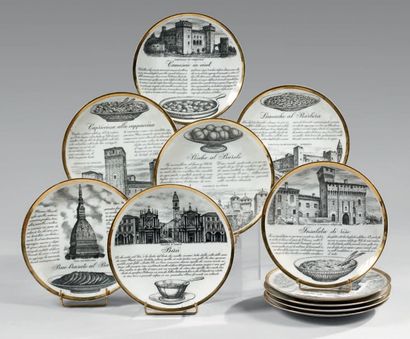 FORNASETTI Piero (1913 - 1988)
Lot de 11...