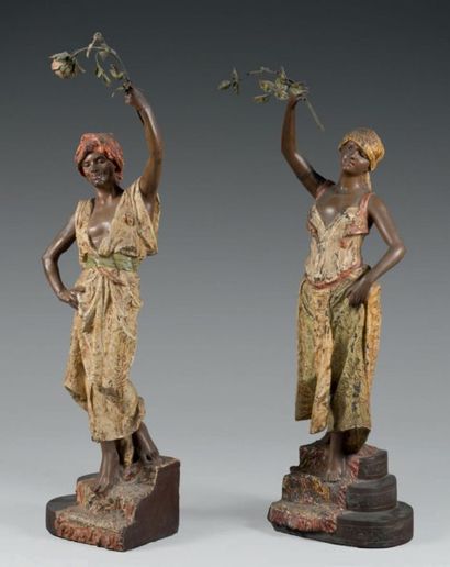 RIGUAL Pablo (1863 - 1917)
Couple de Nubiens...