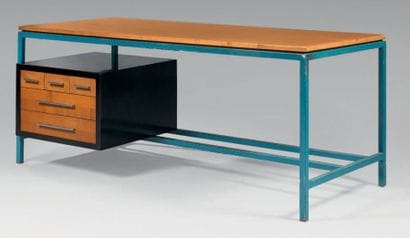 TRAVAIL FRANÇAIS 1970
Grand bureau à structure...
