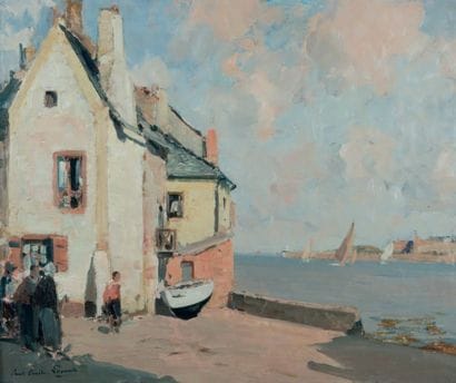 Paul Émile LECOMTE (1877 - 1950)
Port breton...
