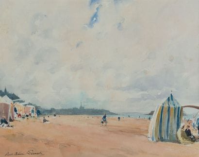Paul Émile LECOMTE (1877 - 1950)
Plage à...