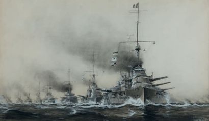 Albert SEBILLE (1874 - 1953)
Manoeuvres navales,...