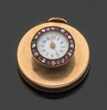 Petite montre de revers se mettant à la boutonnière,...