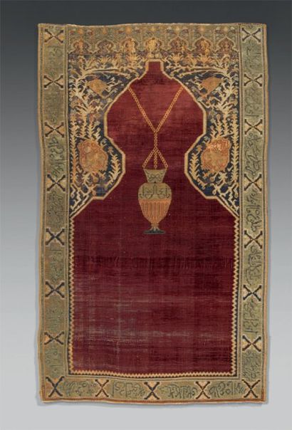 Kayseri, XXème siècle. Tapis de prière en...