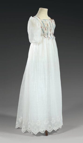 Robe de jeune fille, époque Empire, vers...