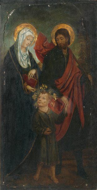 Ecole PIEMONTAISE vers 1510
La Sainte Famille...