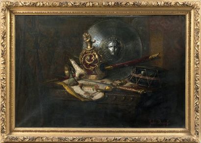Jules DESGOFFE (Paris 1864 - ?)
Casque et...